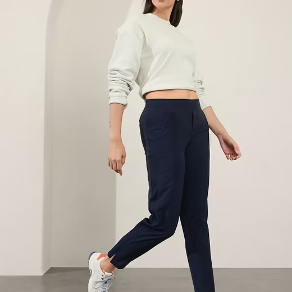 Athleta 8P blue Brooklyn mid rise ankle pant